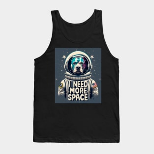Pitbull Astronaut Suit I need more space Tank Top